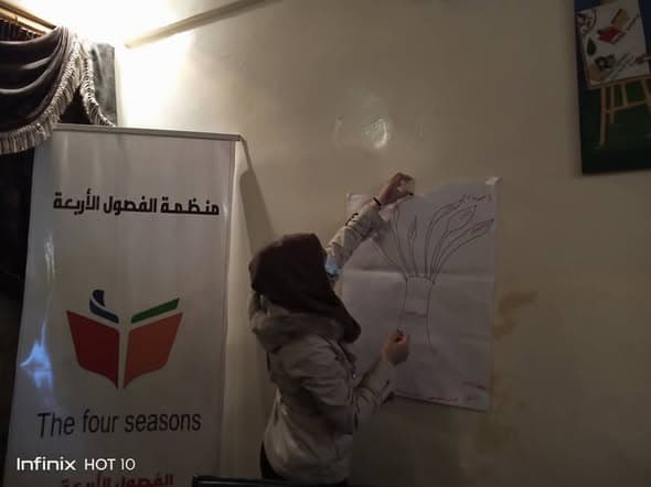 تمكين المرأة في الرقة: مشروع "عطاء وتنمية" نحو سلام مستدام وحقوق راسخة 🕊️⚖️